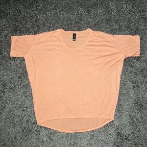 Anvil Freedom T Shirt Small Orange Short Sleeves Tapered Waist Crewneck Soft